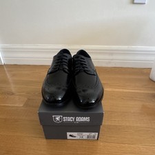 Stacy Adams Garrison Oxford Wingtip Brogue Black Leather Dress Shoes Men  s 8M