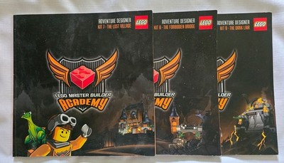 LEGO Master Builder Academy Adventure Designer Handbooks 7-9 Book Set
