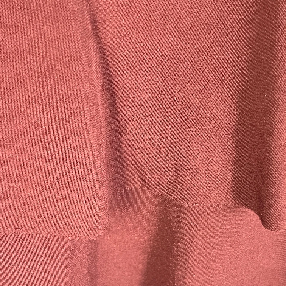 Susan Graver Топ женщин M коричневый жидкость трикотажа блузка декольте 3/4 рукав оборки - Изображение 4 из 4