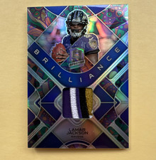 Panini Spectra Brilliance Lamar Jackson Ravens Psychedelic Prizm Patch /5