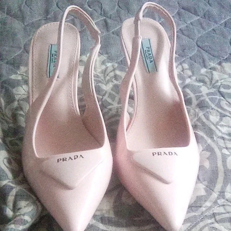 PRADA スリングバック パンプス ピンク ホワイト　36.5 25+ PRADA Pink Shoes for Women for sale | Updated Oct 2026