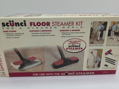Scunci Floor Steamer Kit 7 Piece Floor/Wall Steam Kit Open Box