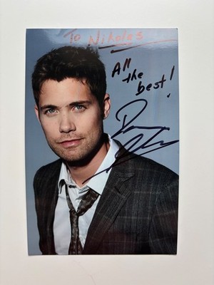 Drew Seeley Original autograph, signed photo 4x6 actor canada high school musica