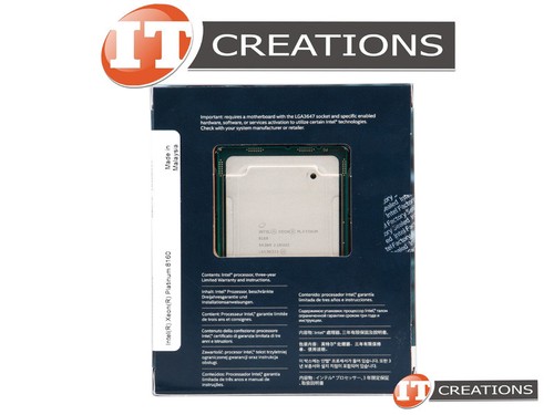 INTEL XEON PLATINUM 24 CORE 24C PROCESSOR 8160 2.10GHZ 33MB 150W CPU BX806738160 - Picture 2 of 3