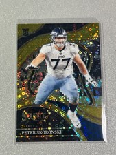 Peter Skoronski 2023 Panini Select #225 Disco Gold Prizm Rookie Club RC /10