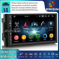 Doppio Din Android 14 Autoradio GPS Navi DAB+ CarPlay Wifi FM DSP OBD2 USB TPMS