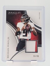 MICHAEL PENIX JR 2025 IMMACULATE COLLECTION PATCH /99 #71 FALCONS Q6089