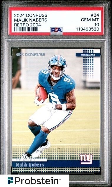 Malik Nabers Panini Donruss Retro 2004 #24 Base