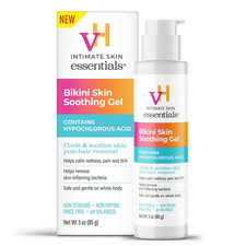 vH essentials Bikini Skin Soothing Gel with Hypochlorous Acid 3 oz. - Cools so