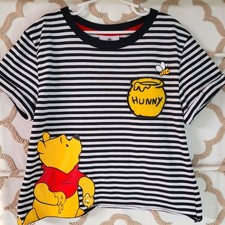 Disney Winnie the Pooh Striped Tee with Felt Honey Pot Pocket