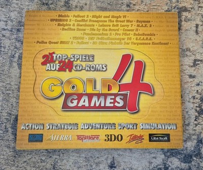 Gold Games 4 (PC CD) - Big Box - Interplay Fallout 1 + 2 - Diablo Might & Magic