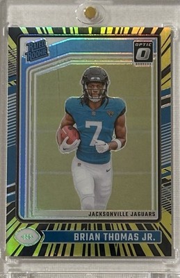 2024 Donruss Optic Brian Thomas Jr. (Jaguars) Aqua Electricity Rated Rookie /75