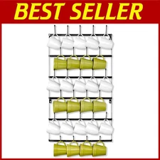 6-Tier Metal Mug Organizer for Home & Kitchen - Rustic