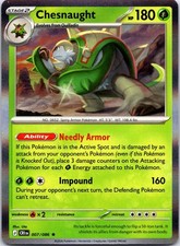 Chesnaught 007/086 Rare Chaos Rising Pokemon Holo NM