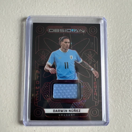 2022-23 Panini Obsidian #AM-DNZ Darwin Nunez Atomic Material Red Pulsar #/44