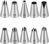 10Er Set Profi SpritztüLlen GroßE, Wiederverwendbar TüLlen FüR Spritzbeutel, Spr