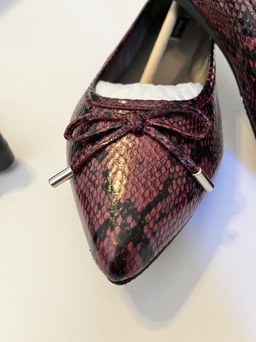 Array Womens Zoey Faux Leather Snake Print flats size 8 M - Picture 3 of 4