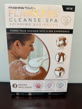 Finishing Touch Flawless Cleanse Spa Electric Facial Brush 3 Heads 2-Speed