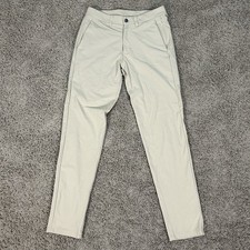 Lululemon ABC Pants Mens 30x30 Beige Khaki Slim Fit Stretch Tech Performance
