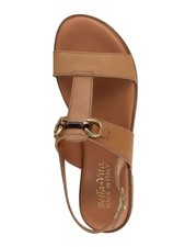 BELLA VITA Womens Brown Bit At Min-italy Round Toe Leather Sandals Shoes 6