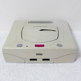 Sega Saturn Console HST-3220 Gray Tested Working Japan Used Set of 2 controllers