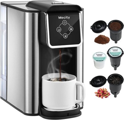 Coffee Maker 3 in 1 Single Serve Coffee Machine, Compatible with K cup Capsules