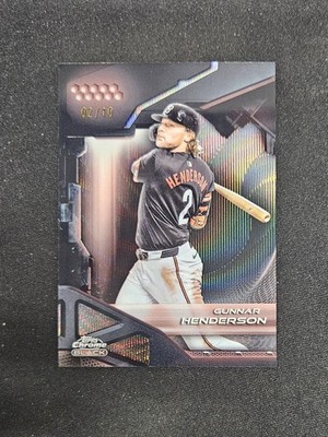 /10 Gunnar Henderson Rose Gold Refractor 2025 Topps Chrome Black #11 Balt Orials