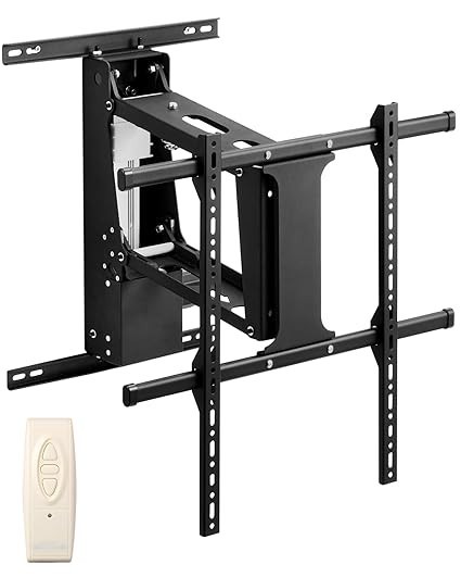 VEVOR Motorized TV Wall Mount for 32 to 65 Inch TV, Electric, Fireplace, Mantel