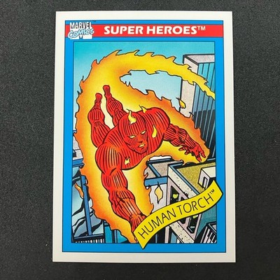 Human Torch 1990 Impel Marvel Universe Card #33
