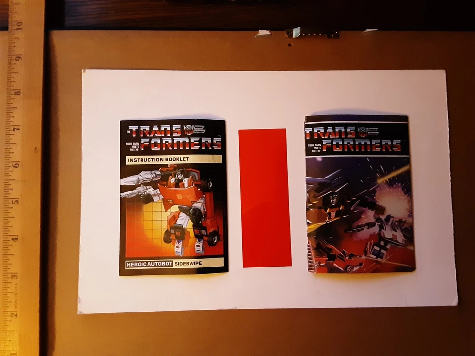 Lote de caixa G1 1984 Sunstreaker, Sideswipe, Jazz com instruções. Boas caixas. Sem brinquedos. - Imagem 2 de 4