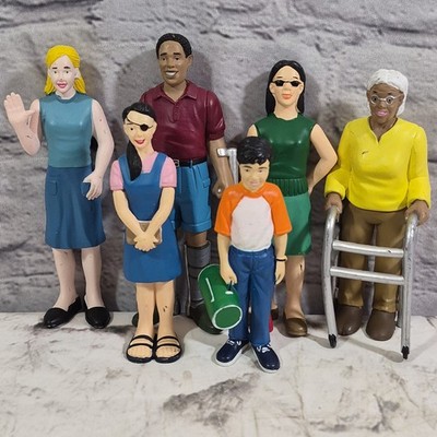 Lakeshore Learning Block Play People Community Differing Abilities Handicap Lot 