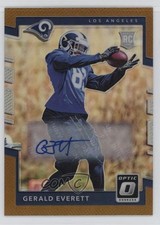 2017 Donruss Optic Rookies Bronze Auto Gerald Everett #142 Auto 0v31