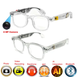 AI Smart glasses with camera and HD Video and Image and video translate