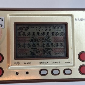 Nintendo Game & Watch Manhole 1981 Handheld LCD LSI Game MH-06 Brown