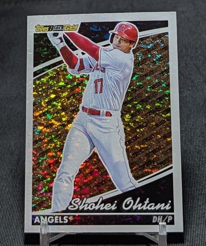 Shohei Ohtani Black Gold Foil 2022 Topps Update Baseball #BG-1 Angels/Dodgers