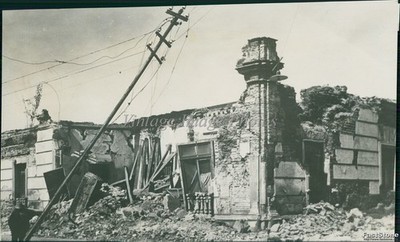 1931 Building Crumbles After Earthquake In Oaxaca, Mexico Disaster 5X7 Photo