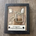 Civil War Bullets  &  Relics Collection in Display Case (7  Piece)