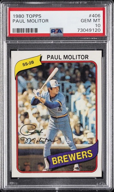 1980 Topps #406 Paul Molitor PSA 10