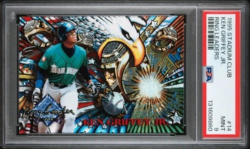 1995 Topps Stadium Club - Ken Griffey Jr. #14 - Ring Leaders - PSA 9 MINT