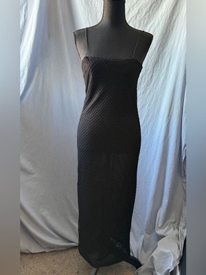 forever 21 strapless black dress Forever 21 Black Strapless Maxi Dress with Spaghetti Straps