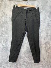 Prada Gray Wool Tapered Pants Vintage Riri Women's Size IT 40 / US 4