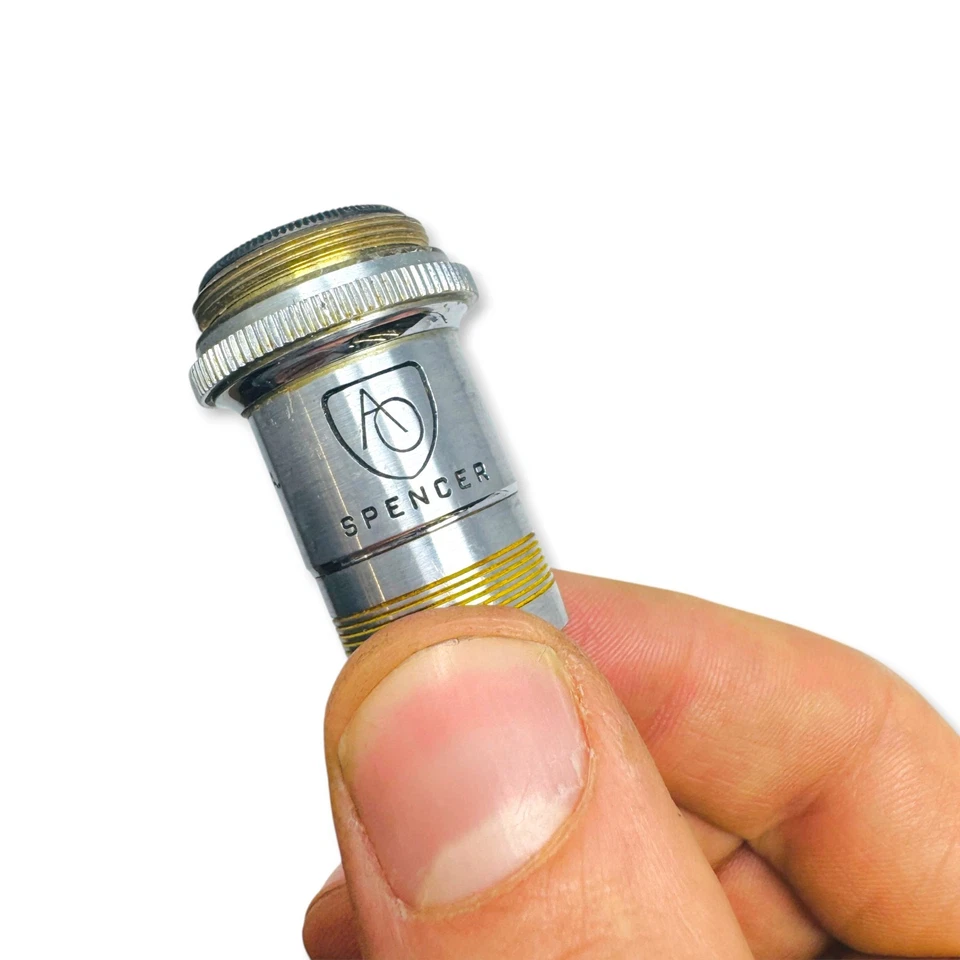 Objetivo microscopio American Optical Spencer 43x N.A 0,66 Dark M C31506 4834 Foto 3 de 4