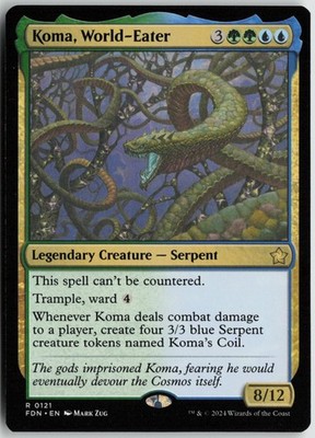 Koma, World-Eater 121 Rare Foundations Magic: The Gathering Near Mint
