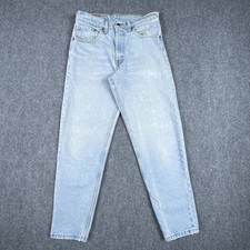 VTG Levis Jeans Mens 31x30 Blue 550 Relaxed Fit USA Denim 90s Light Wash