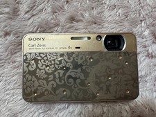 SONY Cyber Shot DSC-T99D 14.1MP CCD Vintage Digital Camera Gold English Japan