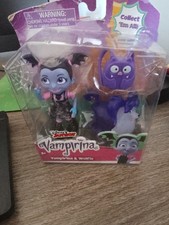  Disney Junior VAMPIRINA AND WOLFIE  Best Ghoul and Glow Friends Figure Set New