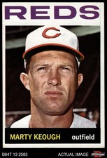 1964 Topps #166 Marty Keough Reds 3 - VG