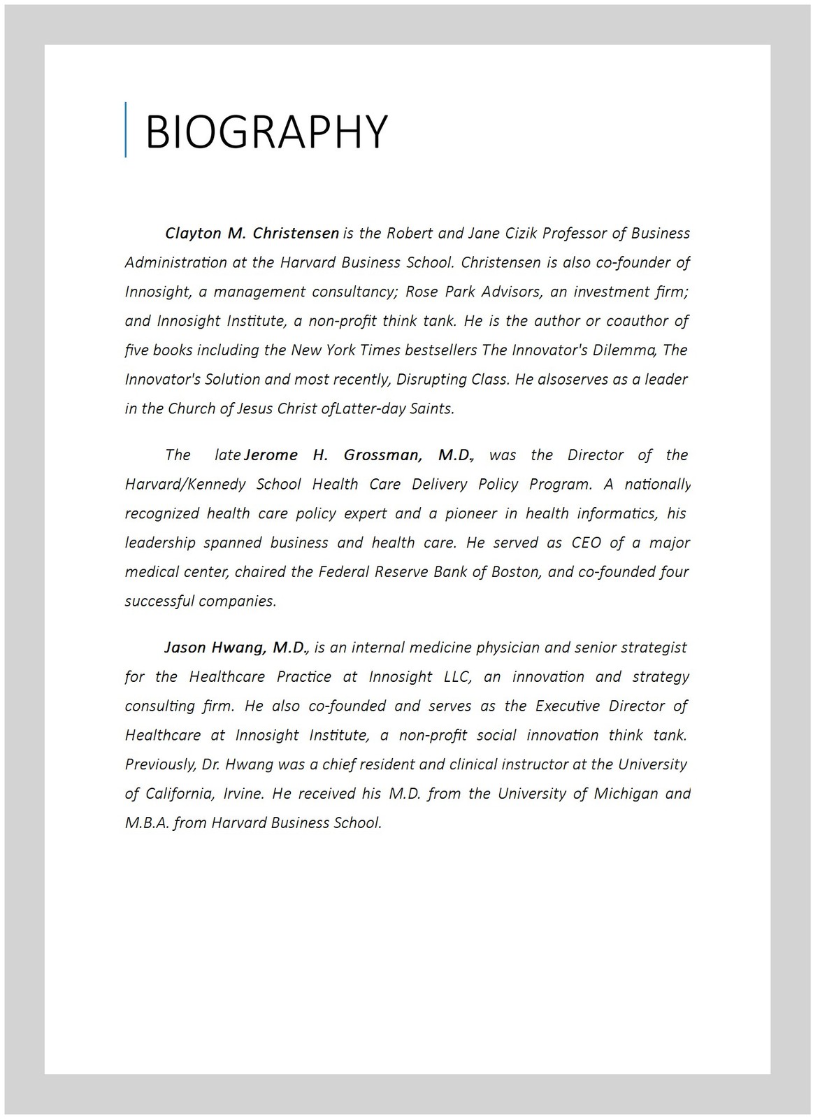 Innovator's Prescription : A Disruptive Solution to the Health Care, Hardcove...