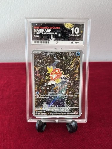 Pokémon TCG 2023 SV02 Paldea Evolved Magikarp 203/193 Holo IR ACE 10