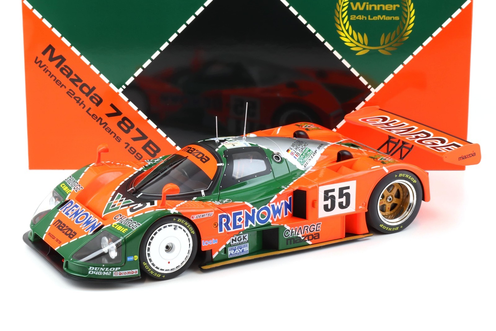 1:12 WERK83 Mazda 787B #55 Gangant 24h Le Mans 1991 Walker/Herbert/Gachot
